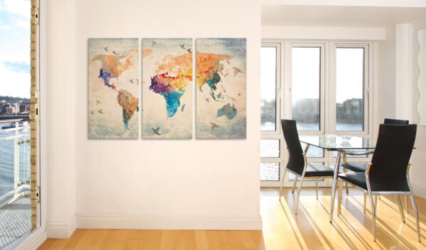 Leinwandbild - Free as a bird - triptych – Bild 2