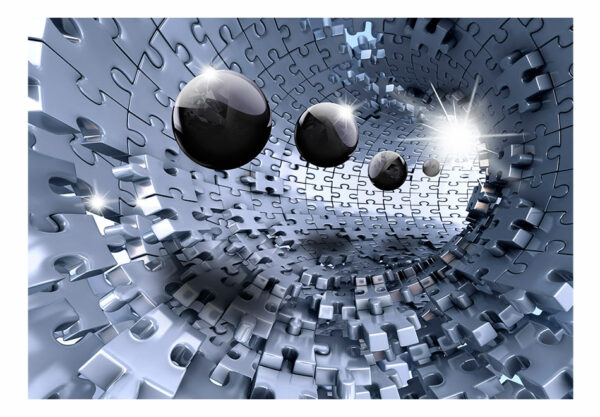 Fototapete - Abstract Jigsaw – Bild 2