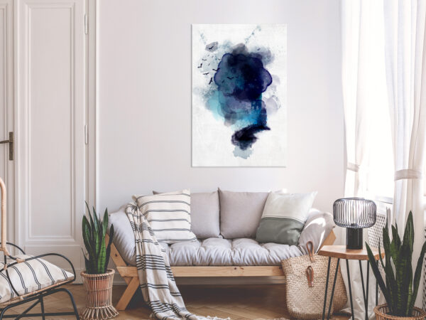 Leinwandbild - Blue Memory (1 Part) Vertical – Bild 2