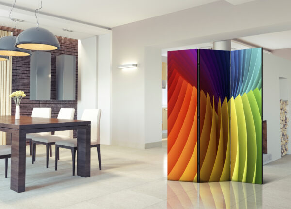 Paravent - Rainbow Wave [Room Dividers] – Bild 2