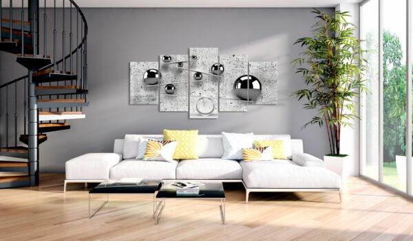 Leinwandbild - Balls and Concrete (5 Parts) Wide – Bild 2