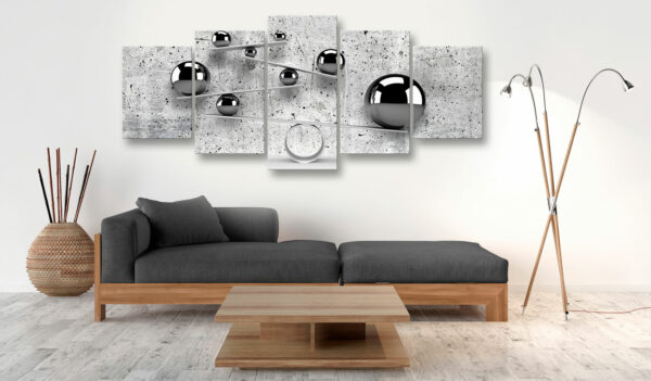Leinwandbild - Balls on Balance Beam (5 Parts) Wide – Bild 2