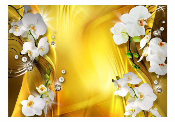 Fototapete - Orchid in Gold – Bild 2