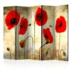 Paravent - Golden Field of Poppies II [Room Dividers]