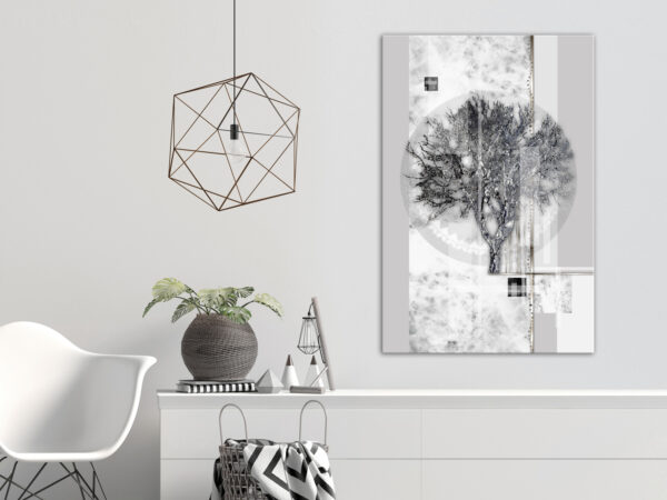 Leinwandbild - Silver Tree (1 Part) Vertical – Bild 2