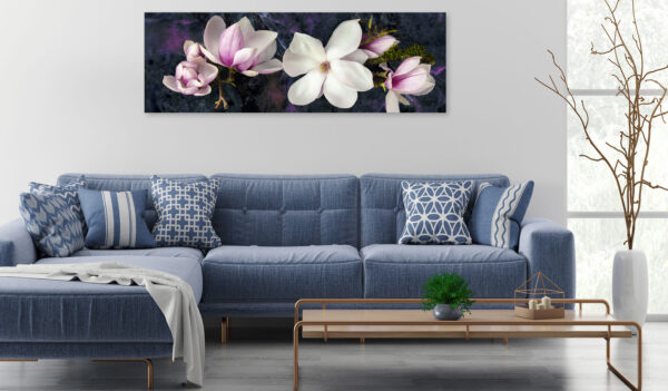 Leinwandbild - Avant-Garde Magnolia (1 Part) Narrow Violet – Bild 2