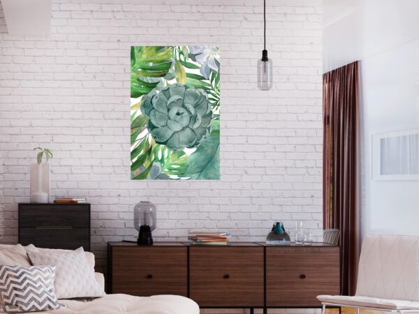 Leinwandbild - Tropical Flora (1 Part) Vertical – Bild 2
