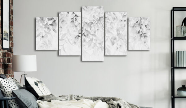 Leinwandbild - Waterfall of Roses (5 Parts) Wide - Third Variant – Bild 2