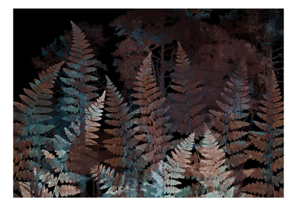 Fototapete - Ferns in the Woods - Third Variant – Bild 2