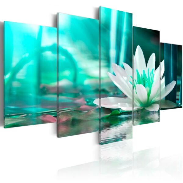 Leinwandbild - Turquoise Lotus