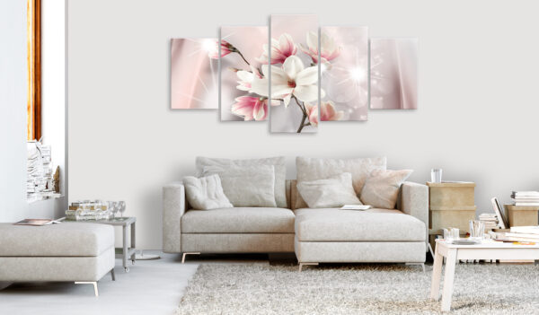 Leinwandbild - Dazzling Magnolias (5 Parts) Wide – Bild 2