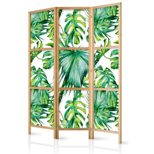 Japanischer Paravent - Monstera and Palm Leaves I