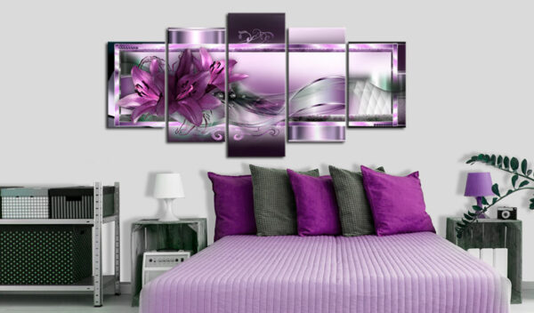 Leinwandbild - Purple Lilies – Bild 2