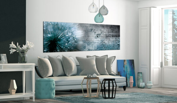 Leinwandbild - Blue Dandelion – Bild 2