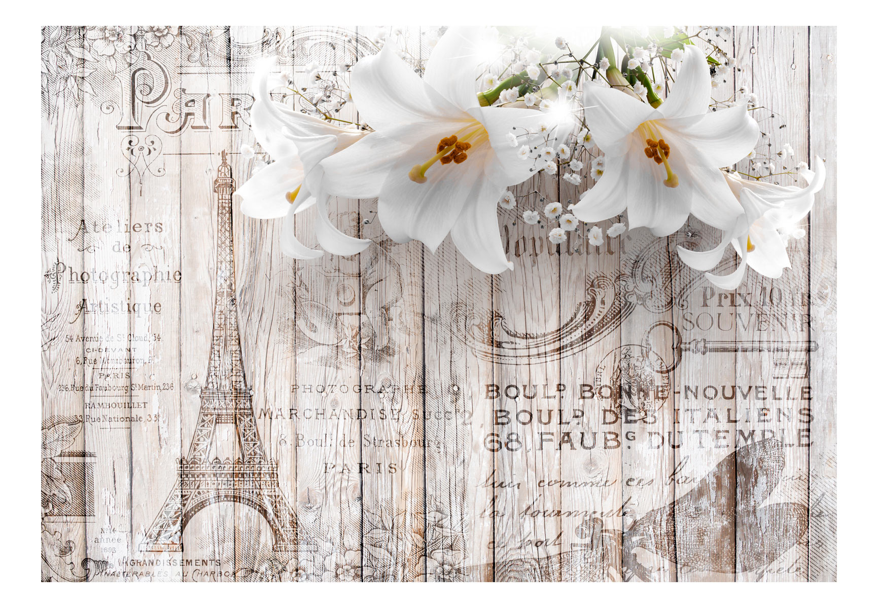Fototapete - Parisian Lilies – Bild 2