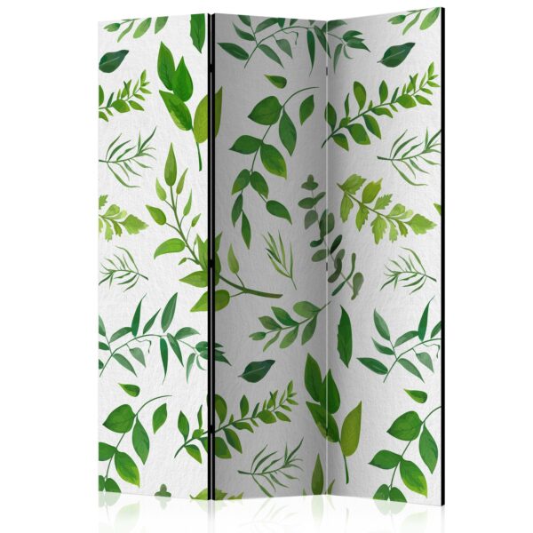 Paravent - Green Twigs [Room Dividers]