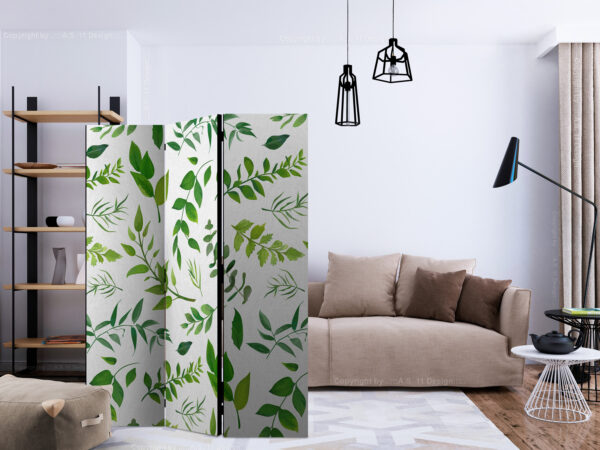 Paravent - Green Twigs [Room Dividers] – Bild 2