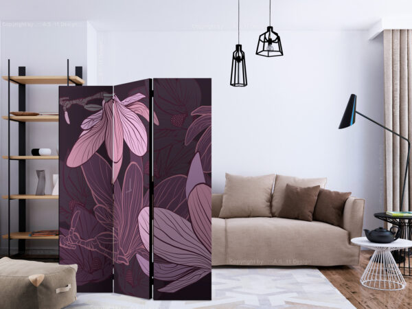 Paravent - Dreamy flowers [Room Dividers] – Bild 2