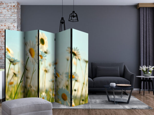 Paravent - Daisies - spring meadow II [Room Dividers] – Bild 2