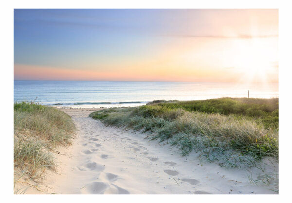 Fototapete - Spaziergang am Strand – Bild 2