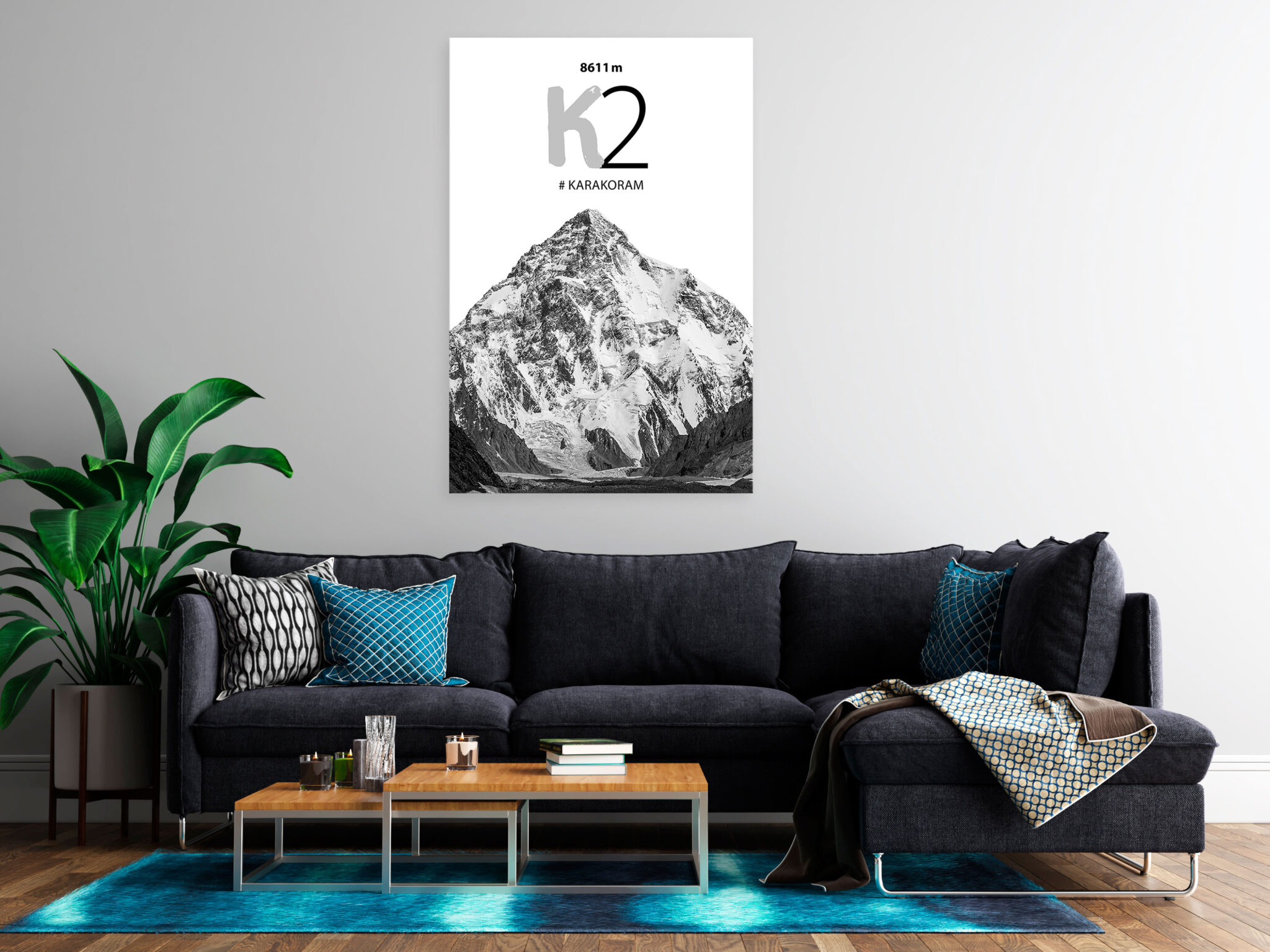 Leinwandbild - K2 (1 Part) Vertical – Bild 2
