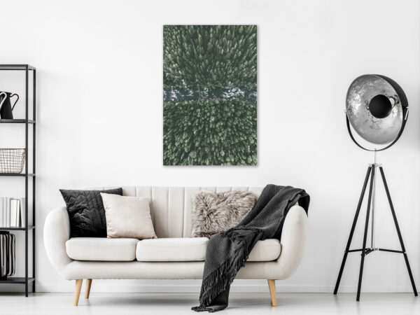 Leinwandbild - Forest River (1 Part) Vertical – Bild 2