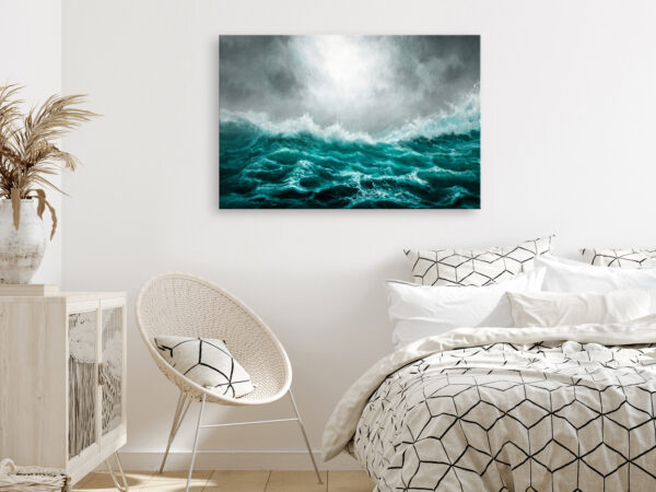 Leinwandbild - Restless Ocean (1 Part) Wide – Bild 2