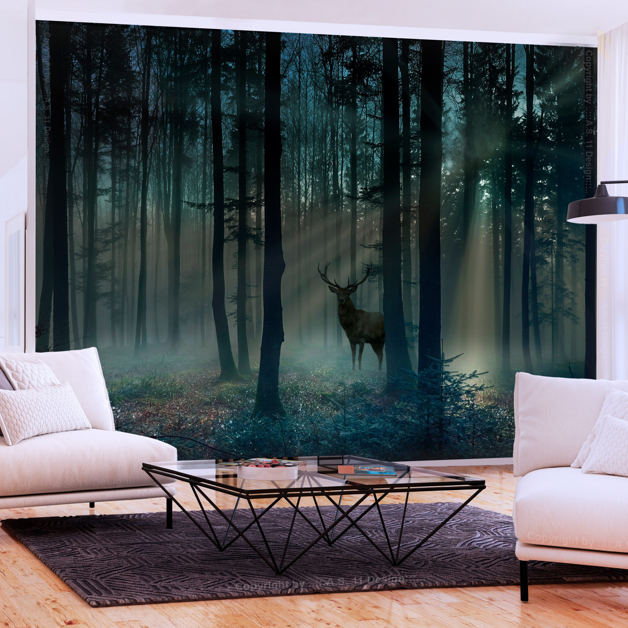 Fototapete - Mystical Forest - Third Variant