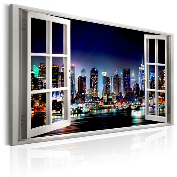 Leinwandbild - Window: View of New York
