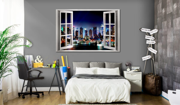 Leinwandbild - Window: View of New York – Bild 2
