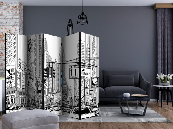 Paravent - Street in New York city II [Room Dividers] – Bild 2