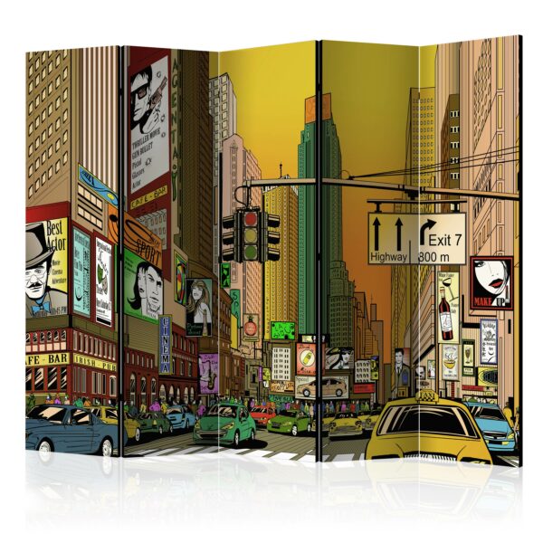 Paravent - Vibrant city - NY II [Room Dividers]