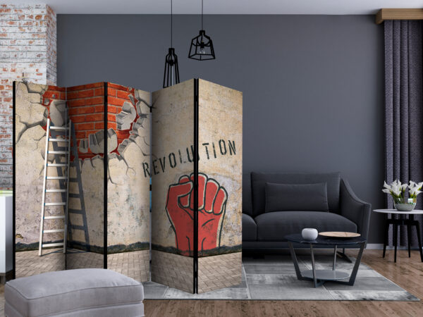 Paravent - The invisible hand of the revolution II [Room Dividers] – Bild 2