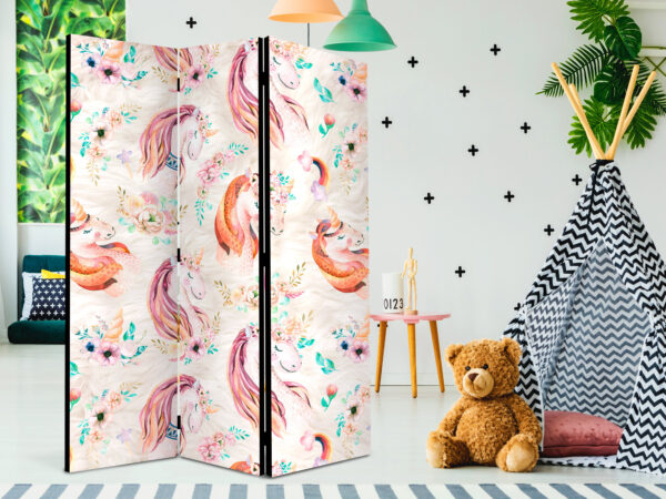 Paravent - Pastel Unicorns [Room Dividers] – Bild 2