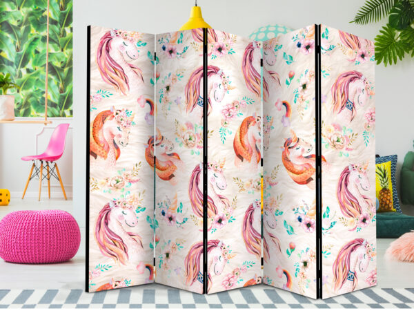 Paravent - Pastel Unicorns II [Room Dividers] – Bild 2