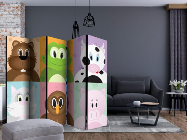 Paravent - Cheerful animals II [Room Dividers] – Bild 2