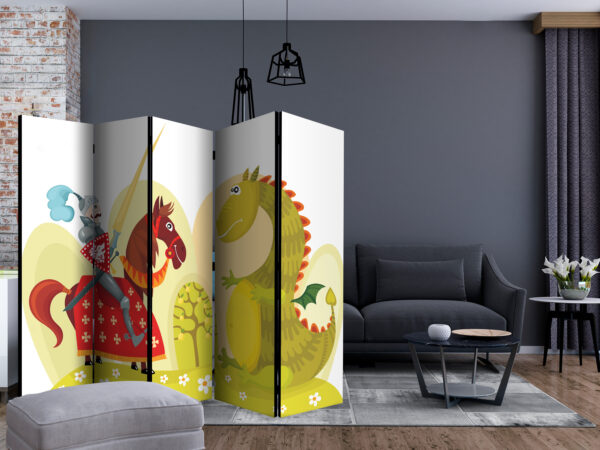 Paravent - Dragon and knight II [Room Dividers] – Bild 2