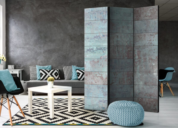 Paravent - Turquoise Concrete [Room Dividers] – Bild 2