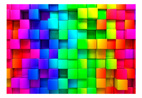 Fototapete - Colourful Cubes – Bild 2