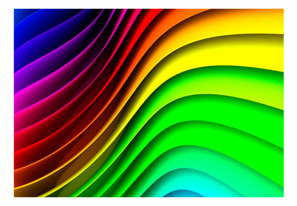 Fototapete - Rainbow Waves – Bild 2