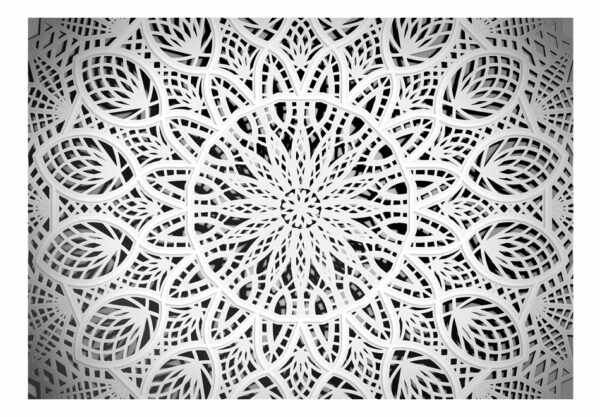 Fototapete - White Mandala – Bild 2