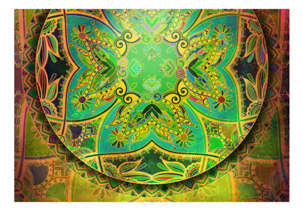 Fototapete - Mandala: Emerald Fantasy – Bild 2