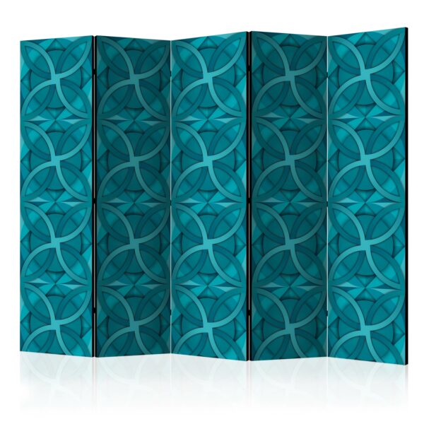 Paravent - Geometric Turquoise II [Room Dividers]