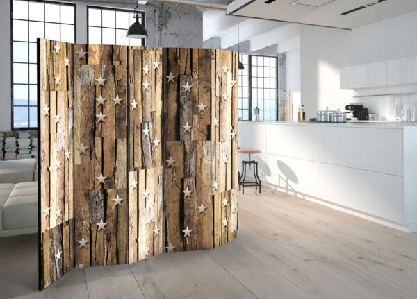 Paravent - Wooden Constellation II [Room Dividers] – Bild 2