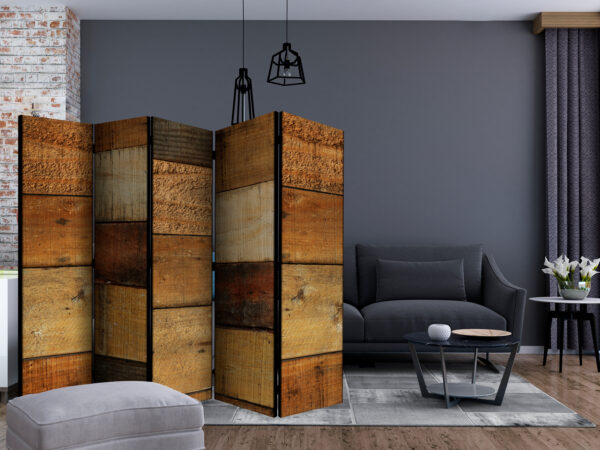 Paravent - Wooden Textures II [Room Dividers] – Bild 2