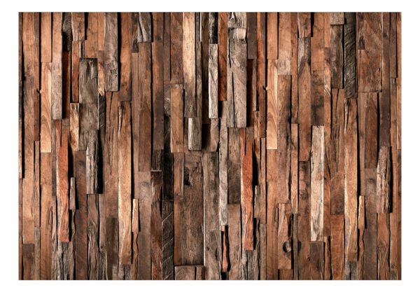 Fototapete - Wooden Curtain (Brown) – Bild 2