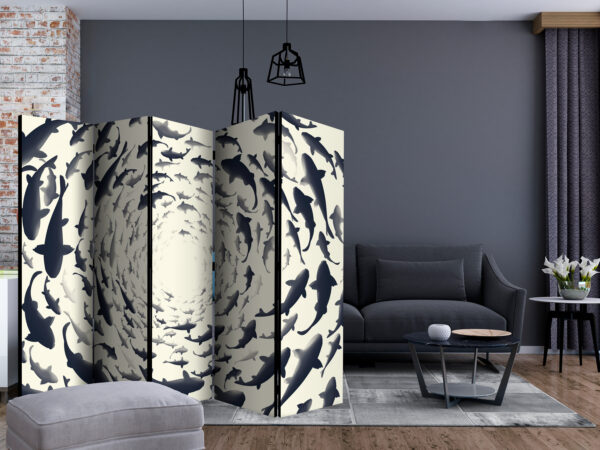 Paravent - Fish Swirl II [Room Dividers] – Bild 2