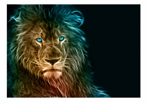 Fototapete - Abstract lion – Bild 2