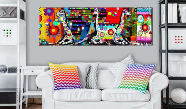 Leinwandbild - Colourful Savannah – Bild 2