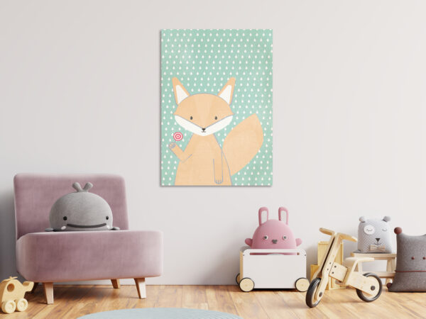 Leinwandbild - Little Fox (1 Part) Vertical – Bild 2